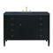 James Martin Vanities 48'' Vanity, Carbon Oak w/ 3 CM Charcoal Soapstone Quartz Top 485-V48-CBO-3CSP - alternate 1